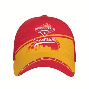 Vintage Fan Adult Youth Football Cap Personalized Kansas City Baseball Cap Adjustable Hats Gifts for Sports Fan Women Men